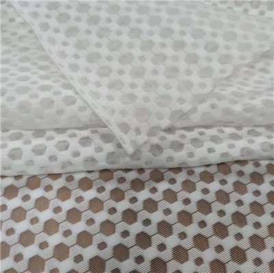 Capa d'aire 3D de malla Jacquard de punt de malla sandvitxo hexagonal Tela de malla de cadira de sabates